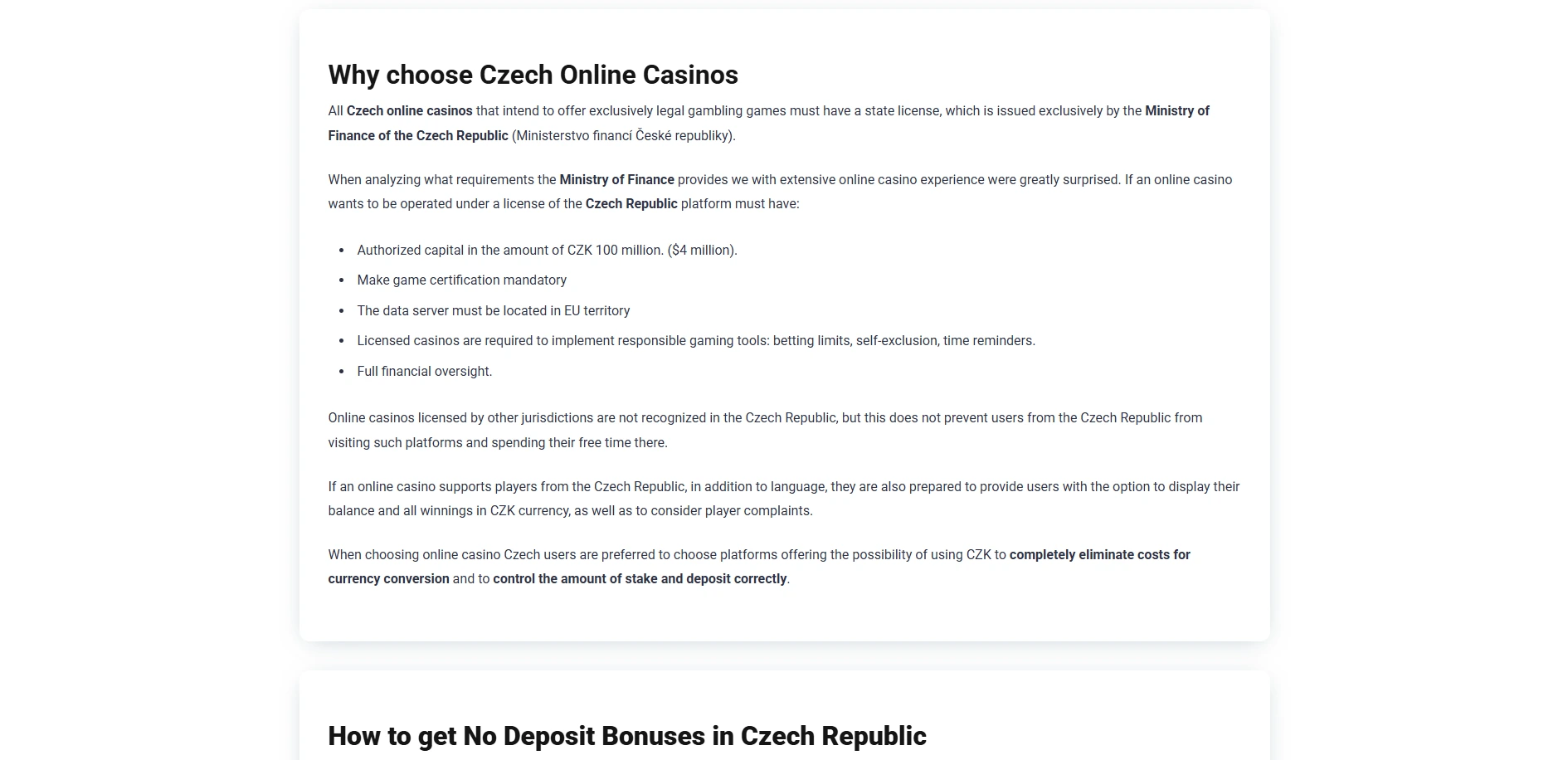 Screenshot of Bonusmaniac.com - Top No Deposit Bonus Casinos in Czechia | PlayNoDeposit